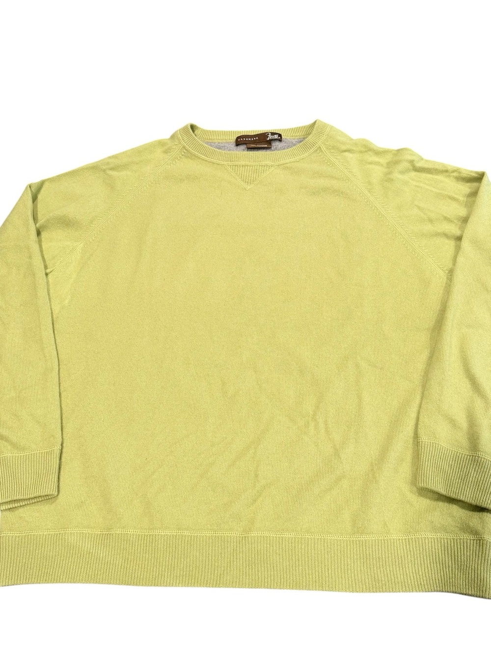 Vintage 100% cashmere Forte sweater green men’s XL